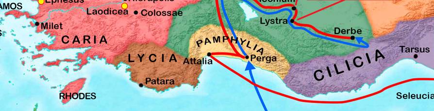 pamfilya harita
